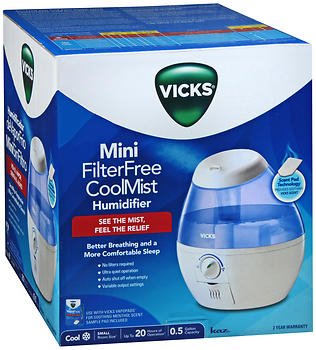 Vicks Cool Mist Humidifier Tranquil Relief for Bedtime Comfort
