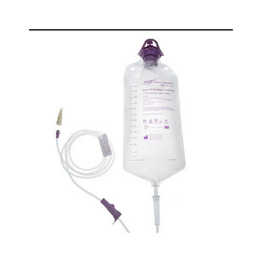 Gravity Feeding Bag Set with ENFit Connector AMSure® 1200 mL