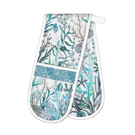 Ocean Tide Double Oven Glove Tranquil and Protective Kitchen Accessory