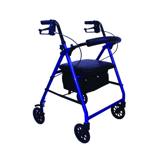 Bariatric Rollator Blue 300lbs Cap