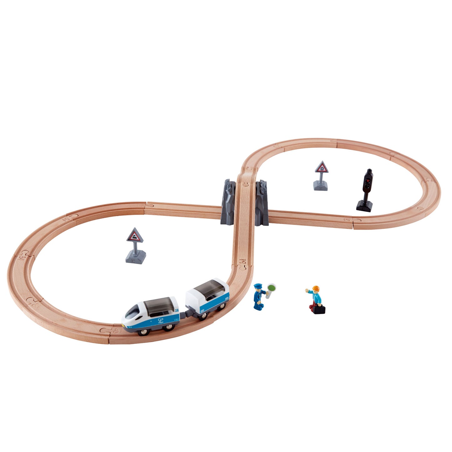 Hape Figure 8 Rail Kit - Educational Railway Adventure for Kids, Ages 3+