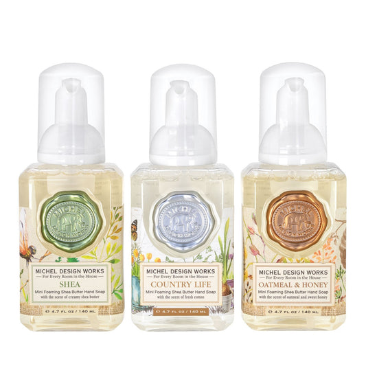 Mini Michel Designs Foaming Hand Soap Set - Shea, Country Life, and Oatmeal & Honey #2 - Trial Your Favorites