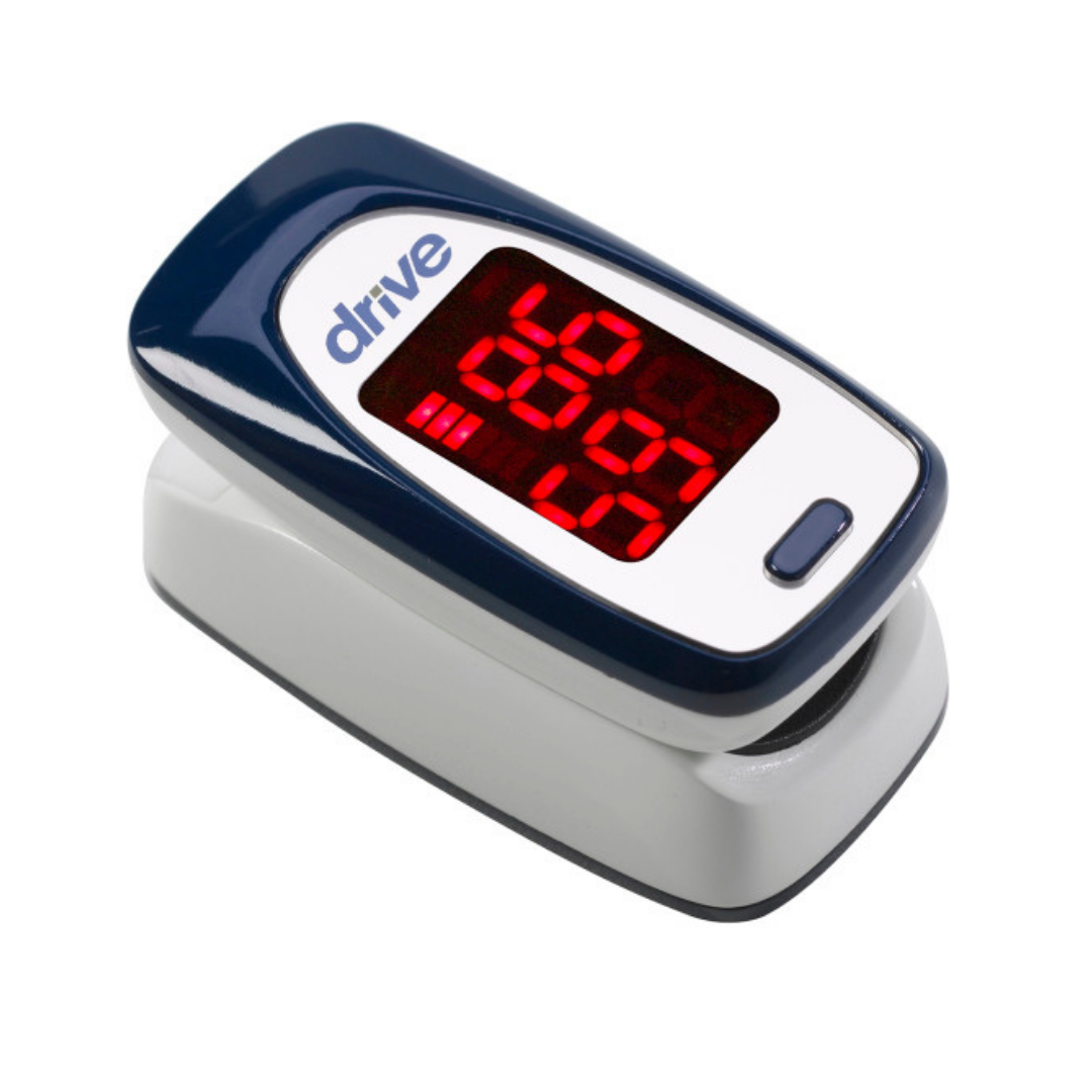 Drive Medical Fingertip Pulse Oximeter Accurate Oxygen Saturation and Pulse Rate Monitoring