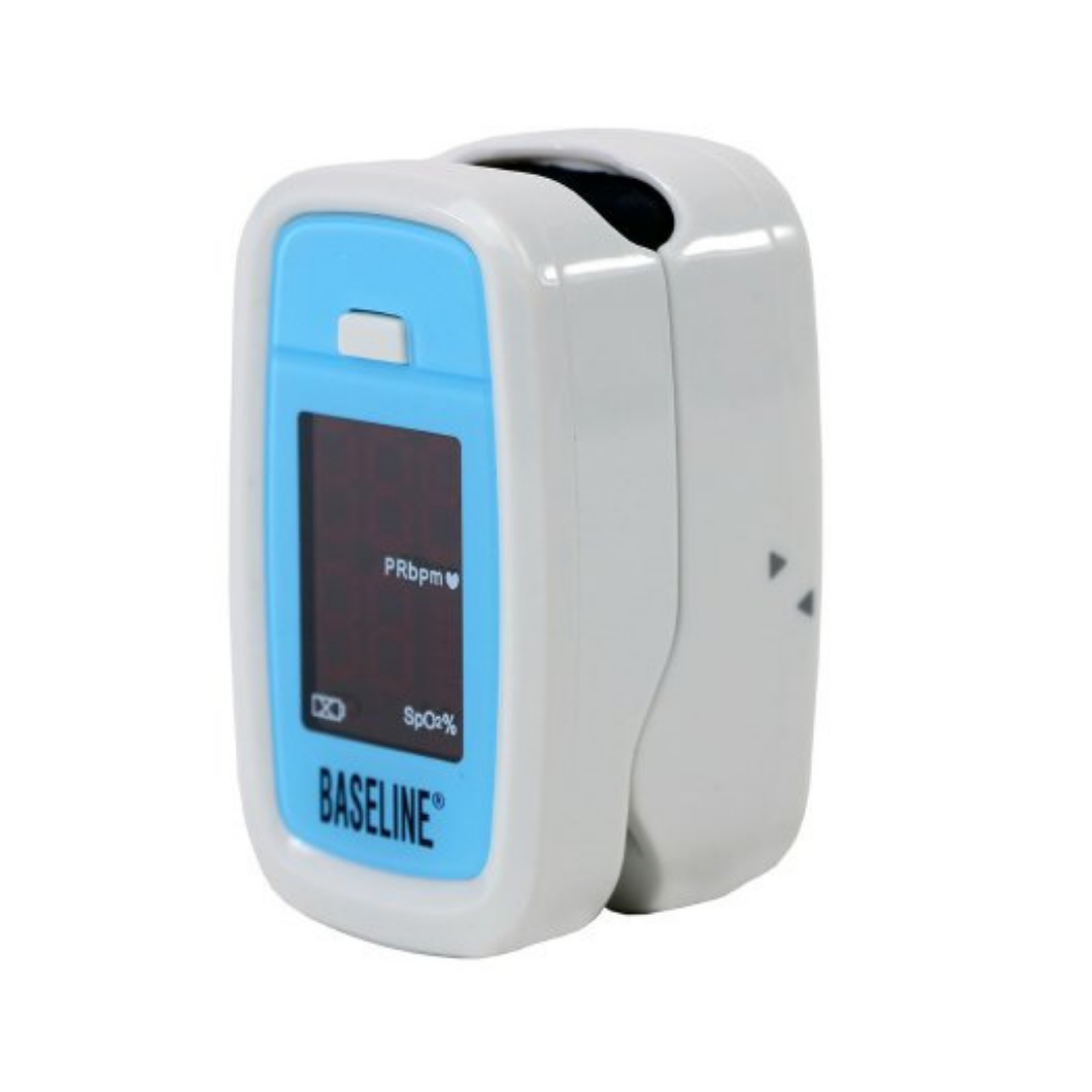 Fingertip Pulse Oximeter Baseline Battery Operated with Visible Alarm for Precise Oxygen Monitoring