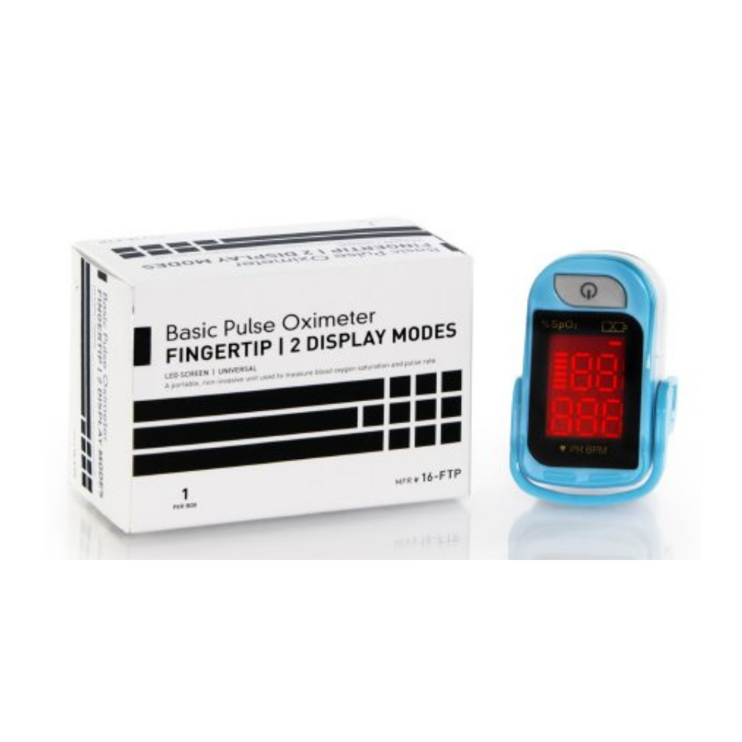 McKesson Fingertip Pulse Oximeter Battery Operated, Basic, Without Alarm for Accurate Spot-Checks
