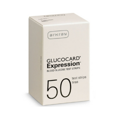 GLUCOCARD EXPRESSION Blood Glucose Test Strips - Accurate Monitoring for Diabetes Management (50 Strips)