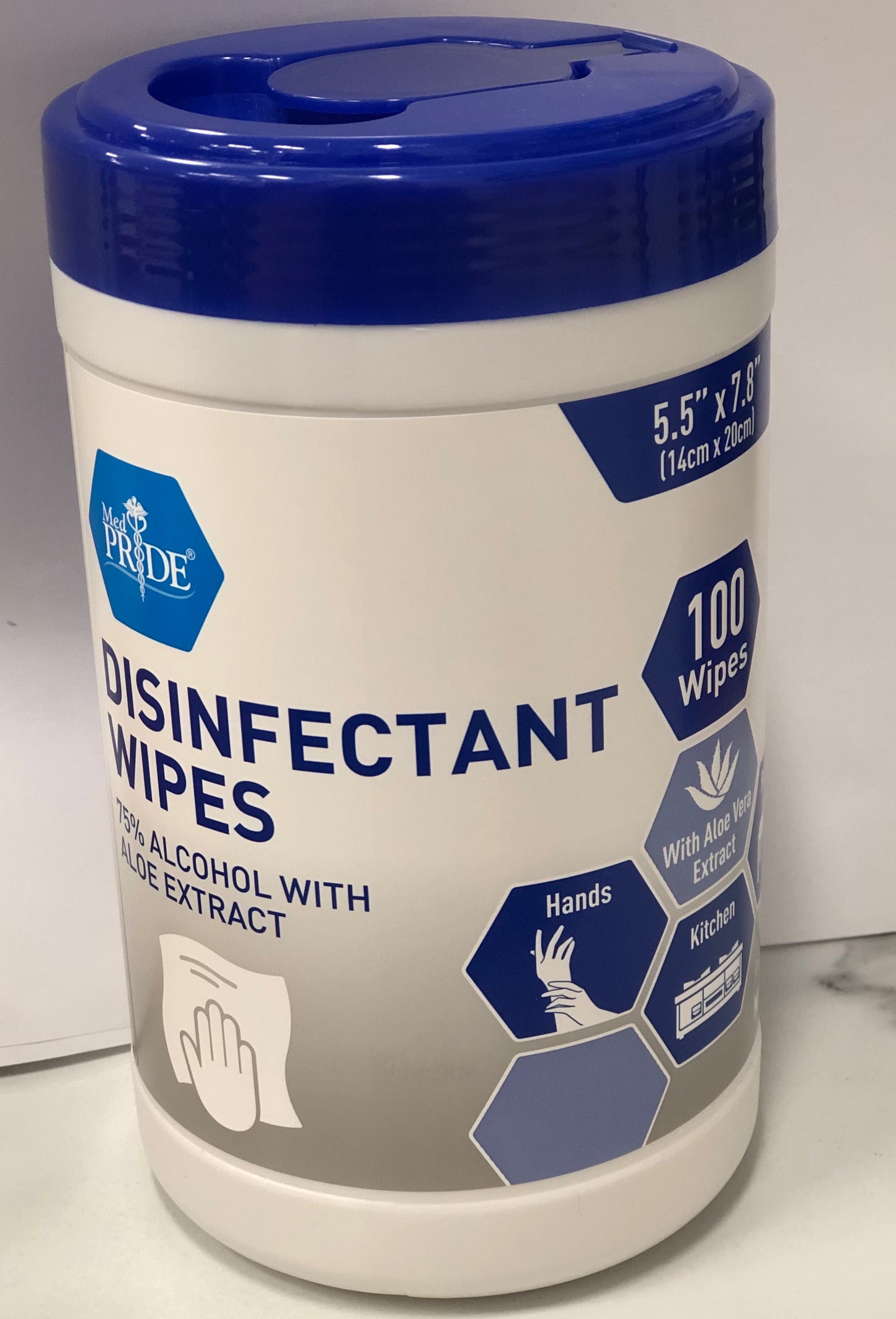 MEDPRIDE DISINFECTANT WIPES 75% alcohol with ALOE extract