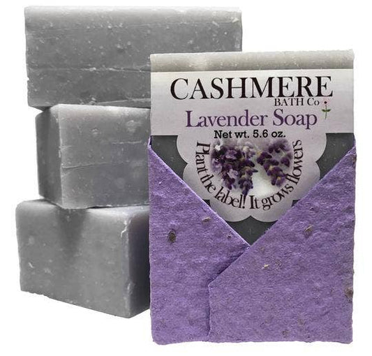 Lavender Soap Wrapped in Plantable Seed Paper Natural Botanical Bliss (5.6oz)
