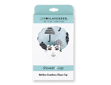 Lemon Lavender Shower Caps Retro-Style Luxury for Your "Me Time"