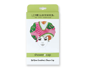 Lemon Lavender Shower Caps Retro-Style Luxury for Your "Me Time"