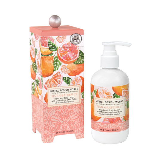 Pink Grapefruit Lotion Citrus and Floral Infused Silky Moisturizer by Michel Design Works
