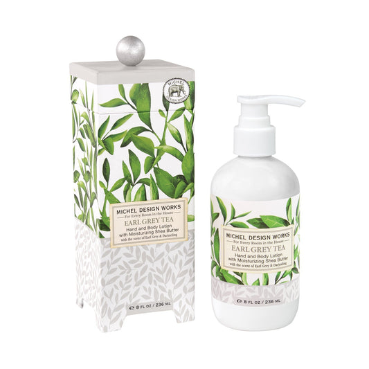 Earl Grey Tea Lotion Silky Hand and Body Elixir with Distinctive Citrus and Floral Infusion