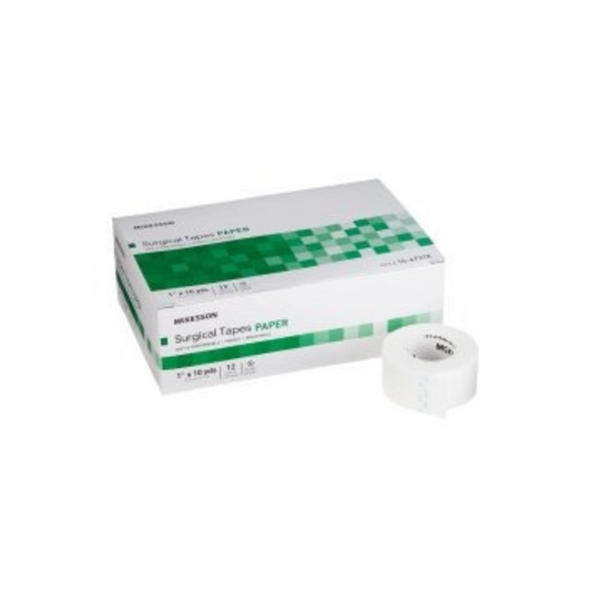 McKesson Paper Medical Tape, White Non-Sterile BX
