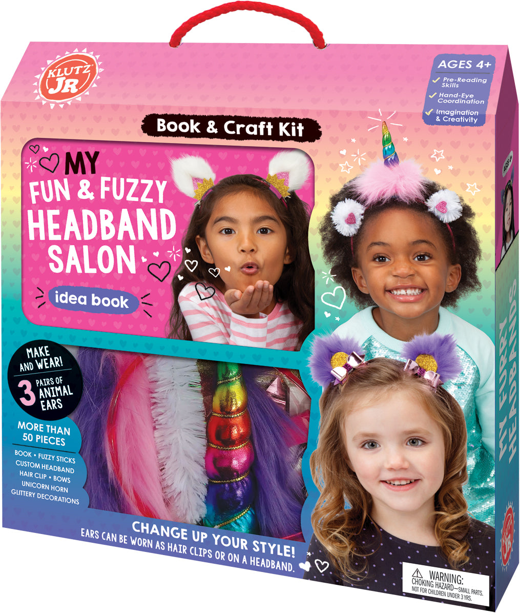My Fun & Fuzzy Headband Salon Wild Creations DIY Hairband Salon Kit for Kids