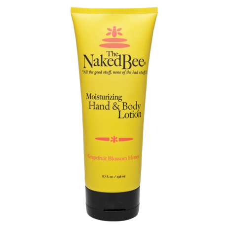 THE NAKED BEE 6.7 oz. Grapefruit Blossom Honey Hand & Body Lotion - Organic Aloe Vera and Hyaluronic Acid Infused