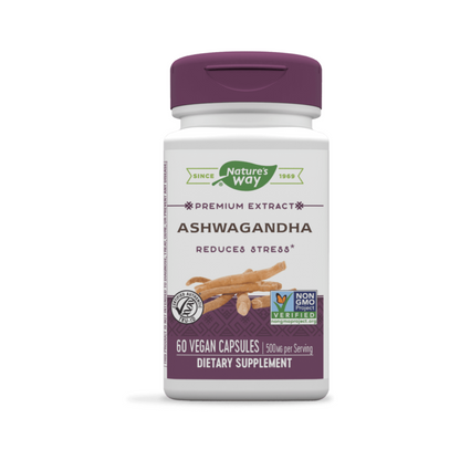 Nature's Way - Standardized Ashwagandha - 60 Vegetarian Capsules