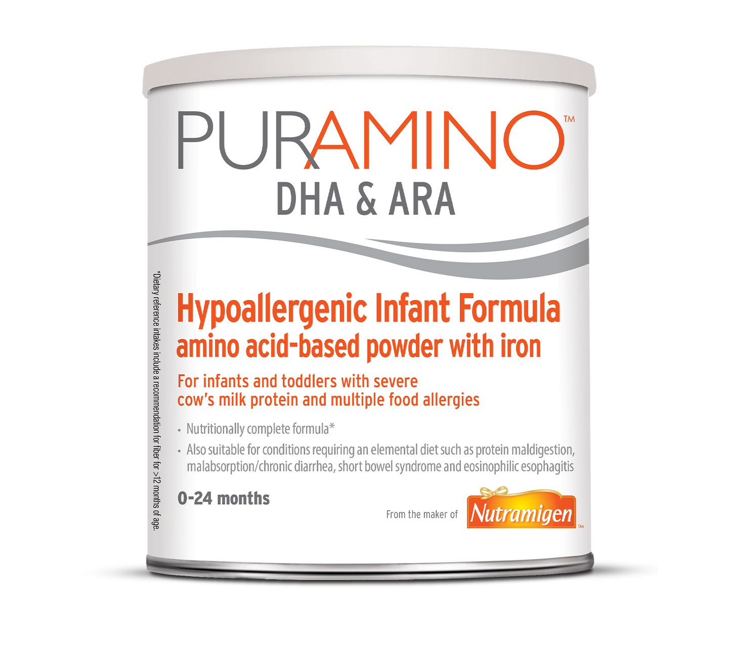 PurAmino DHA & ARA 14.1 oz. Infant Formula Powder Hypoallergenic Nutrition for Delicate Systems