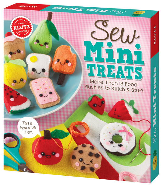 Sew MiniTreats DIY Felt Play Food Kit Create Adorable Miniatures with 48-Page Guide