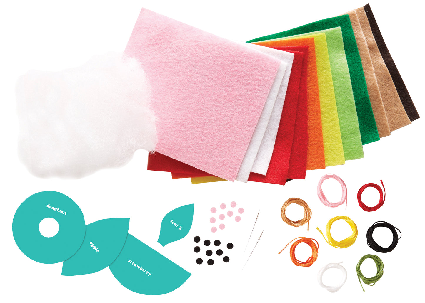 Sew MiniTreats DIY Felt Play Food Kit Create Adorable Miniatures with 48-Page Guide