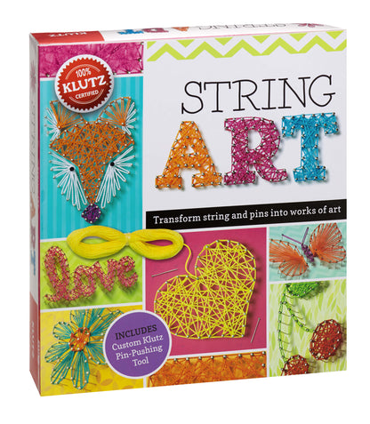 Klutz String Art Kit Unleash Creativity with 20 Fun and Easy Projects for Kids, Ages 8 & Up