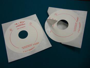 Adhesive Disc Gricks 4 Inch Diameter, 1 Inch Opening, Double Sided