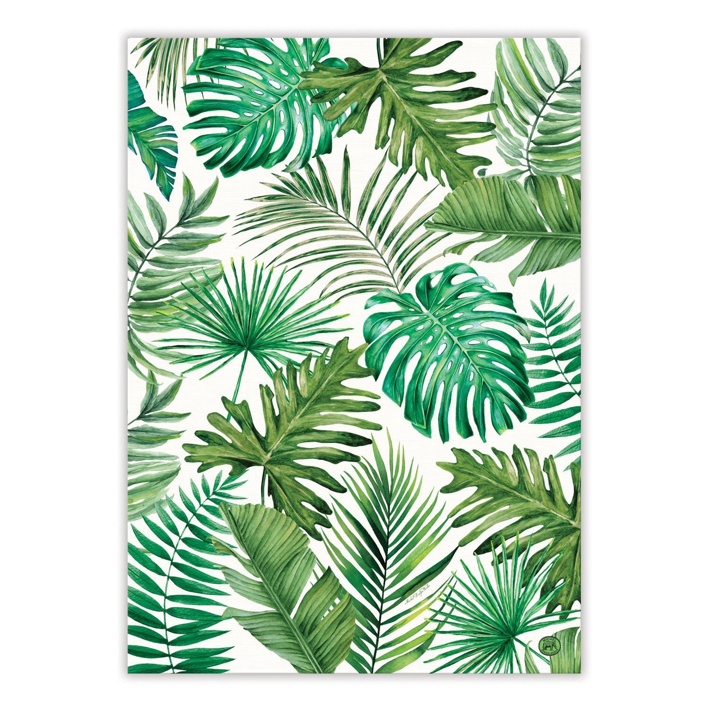 Tranquil Splendor of a Tropical Oasis with Our Palm Breeze Kitchen Towel