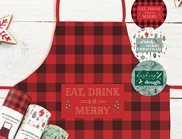Krumbs Kitchen XMAS Farmhouse Collection Festive Holiday Aprons