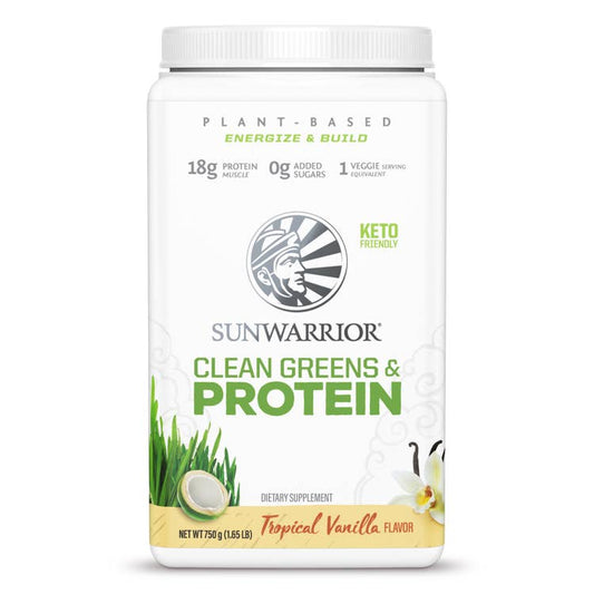 Clean Green and Protein - Tropical Vanilla 750g 30 servings