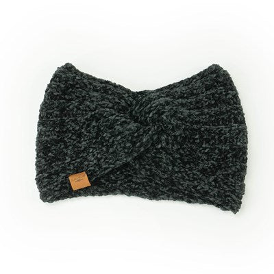 Britt's Knits Black Beyond Soft Headwarmer Unmatched Coziness and Vintage Style