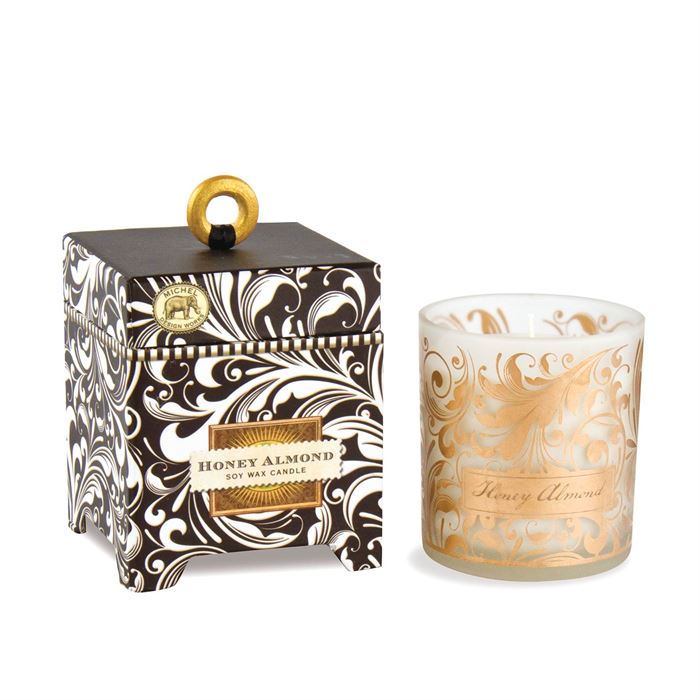 Honey Almond Soy Wax Candle Sweet Elegance in a 100% Natural Glow