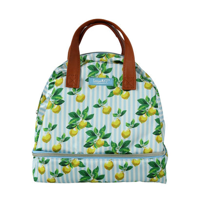 Garden Party Thermal Tote Stylish, Trendy, Reusable Lunch Bag with Dual Compartments, Ideal for Hot or Cold Foods