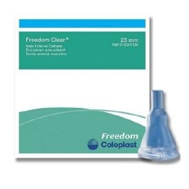 Coloplast Freedom Cath Male External Catheter Small Size, Kink-Resistant Nozzle, Latex-Free (100/Box)
