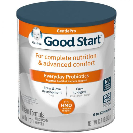 Gerber Good Start Gentle 12.7 oz. Infant Formula Tub Powder Iron-Enriched, Milk-Based Nutrition