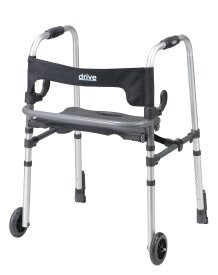 Innovative Adult Walker with Foldable Design and 5" Wheels for Enhanced Mobility