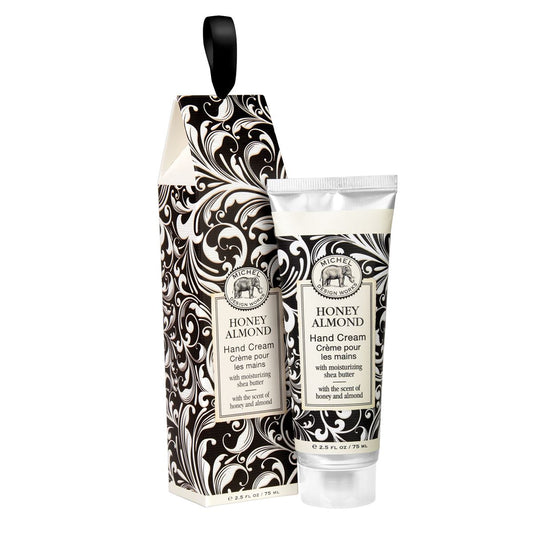 Honey Almond Large Hand Cream, 2.5 oz. Luxurious Shea Butter Blend in Decorative Gift Box