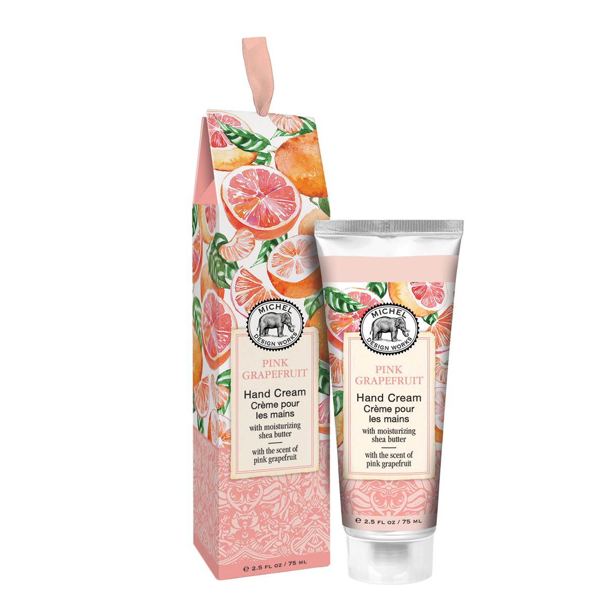 Pink Grapefruit Hand Cream 2.5 oz. Luxurious Shea Butter Blend in Decorative Gift Box
