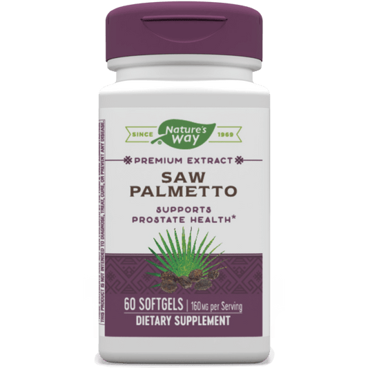 Nature's Way - Saw Palmetto Standardized - 60 Softgels