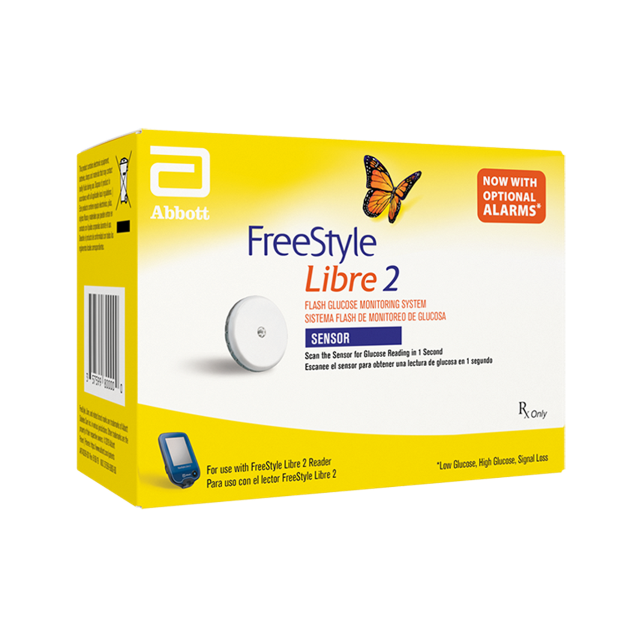 FreeStyle Libre 2 Sensor Painless Glucose Monitoring with Bluetooth Alerts