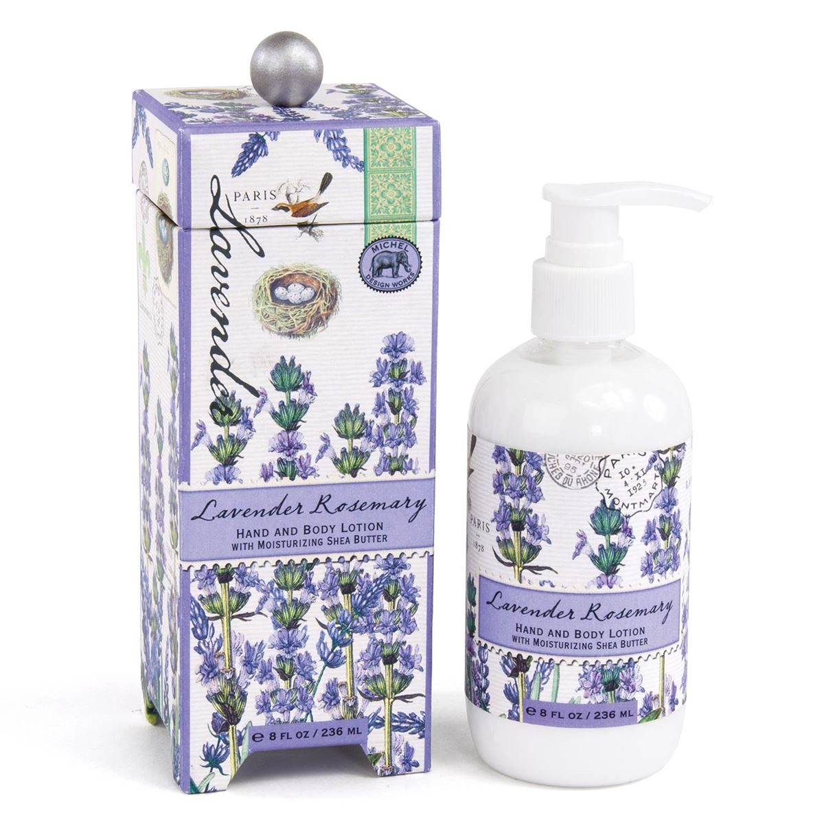 Lavender Rosemary Lotion Silky Shea Butter and Aloe Infusion with Distinctive Botanical Scent