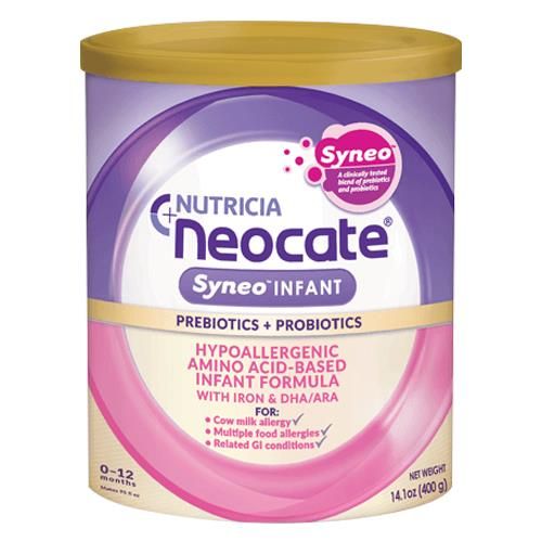 Neocate Syneo 400 Gram Infant Powder (14.1 Oz) Clinically Formulated Hypoallergenic Formula with Synbiotic Blend