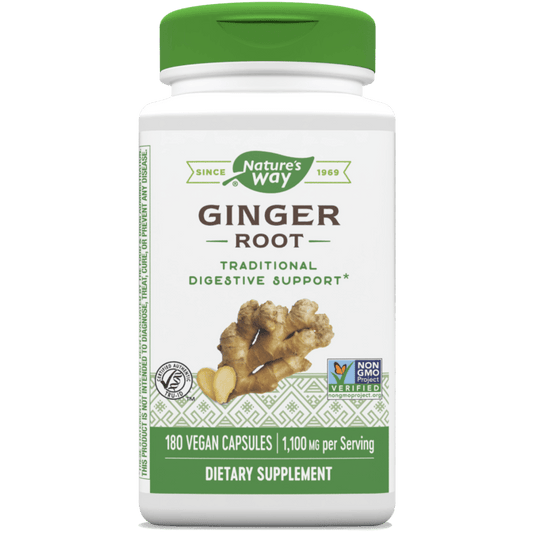 Nature's Way - Ginger Root - 180 Capsules