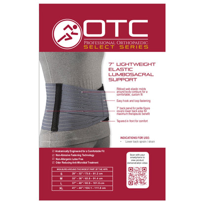 Dynamic Comfort 7-Inch Lightweight Elastic Lumbar Support for Optimal Back Relief