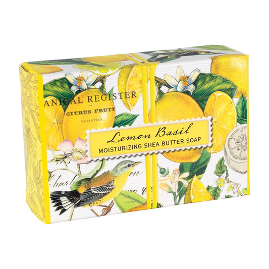 Lemon Basil Boxed Soap Handcrafted Citrus Elegance in a Decorative Box