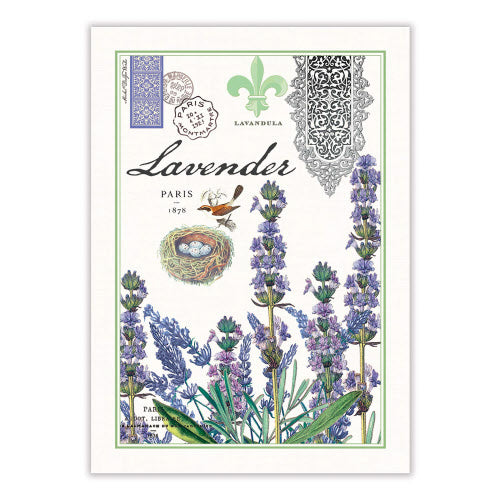 Botanical Elegance Lavender Rosemary Kitchen Towel