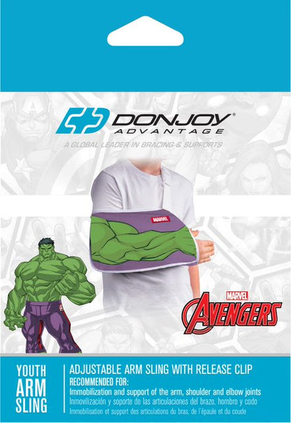 HULK SHOULDER ARM SLING Adjustable, Breathable, and Lightweight Support for Pediatric and Youth Sizes