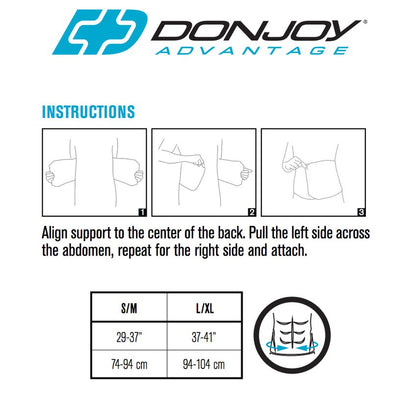 Abdominal Support Binder Relief for Abdominal Strains, Weakness, Post-Surgery, and Post-Natal Recovery