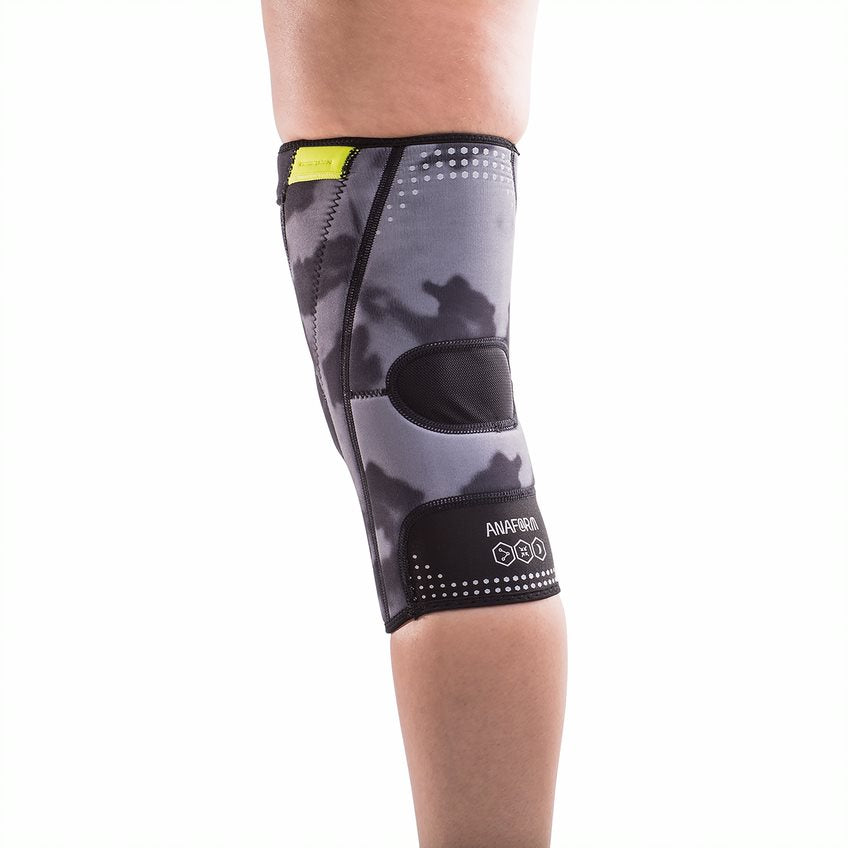 ANAFORM Elite Performance Knee Sleeve Open Patella Support, Stylish Camo Design for Athletes
