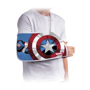 Captain America Arm Sling Premium Pediatric and Youth Sizes, Adjustable, Breathable Support for Ultimate Comfort