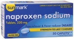 sunmark Naproxen Sodium Tablets 220mg - 50 Tablets/Bottle: Powerful 12-Hour Pain Relief