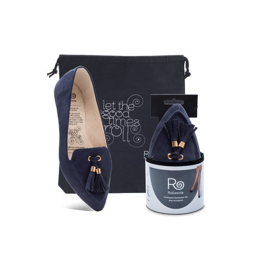 Rollasole Midnight Blues Flat Women's Shoes - Effortless Elegance for Every Occasion